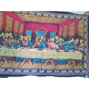 The Last Supper Tapestry Wall Hanging Art Turkish Cotton Decor